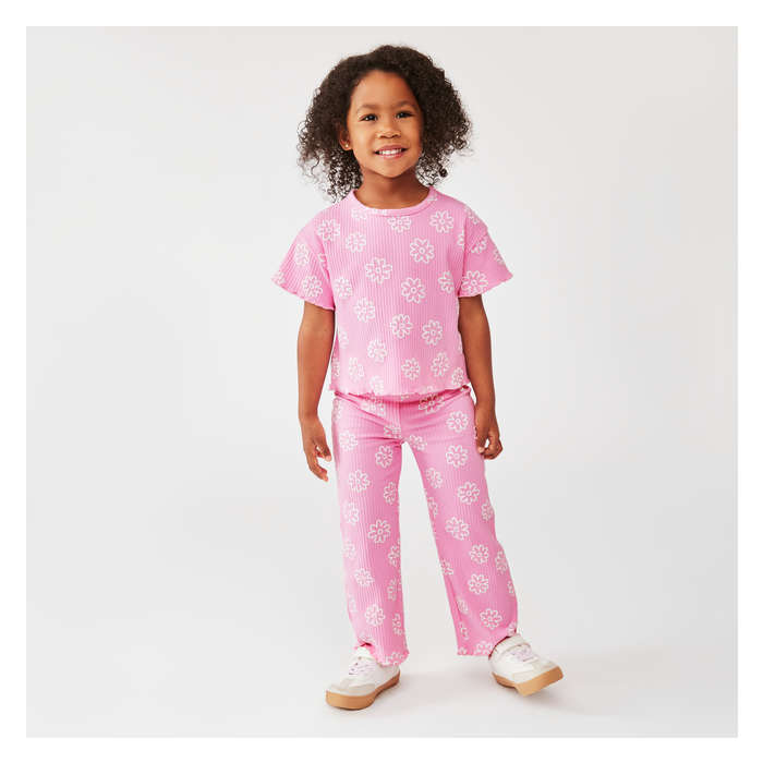 Toddler Girls' Rib Knit T-Shirt